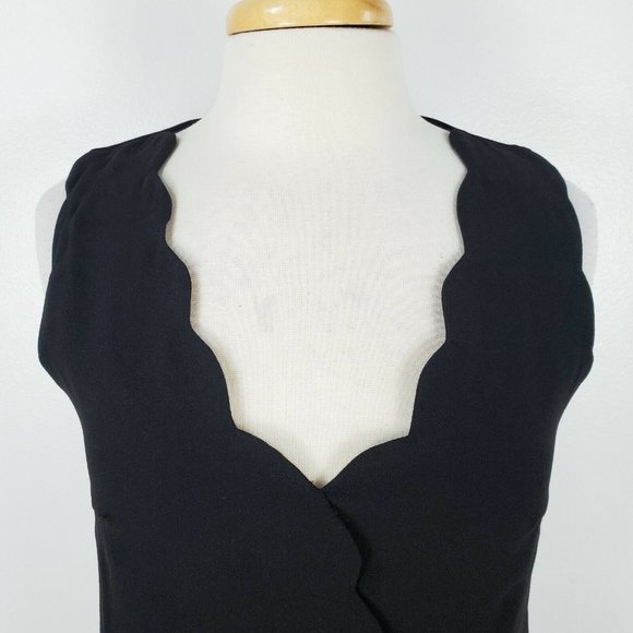 NWT Foxiedox Anthropology Black Scalloped Dress - Picture 4 of 12